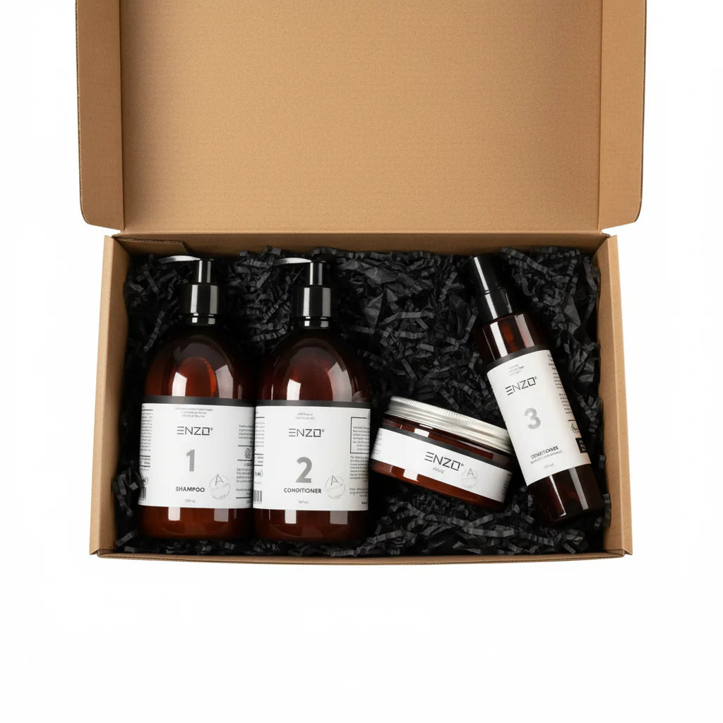 Plaukų priežiūros rinkinys: 1–2–3–4 sistema