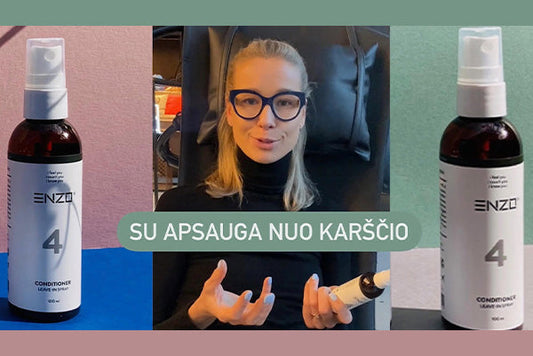 Purškiamas kondicionierius Enzo Organic su apsauga nuo karščio