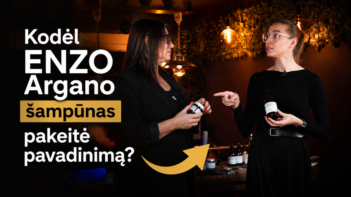 <p><strong>Kodėl ENZO Argano šampūnas pakeitė pavadinimą?</strong></p>