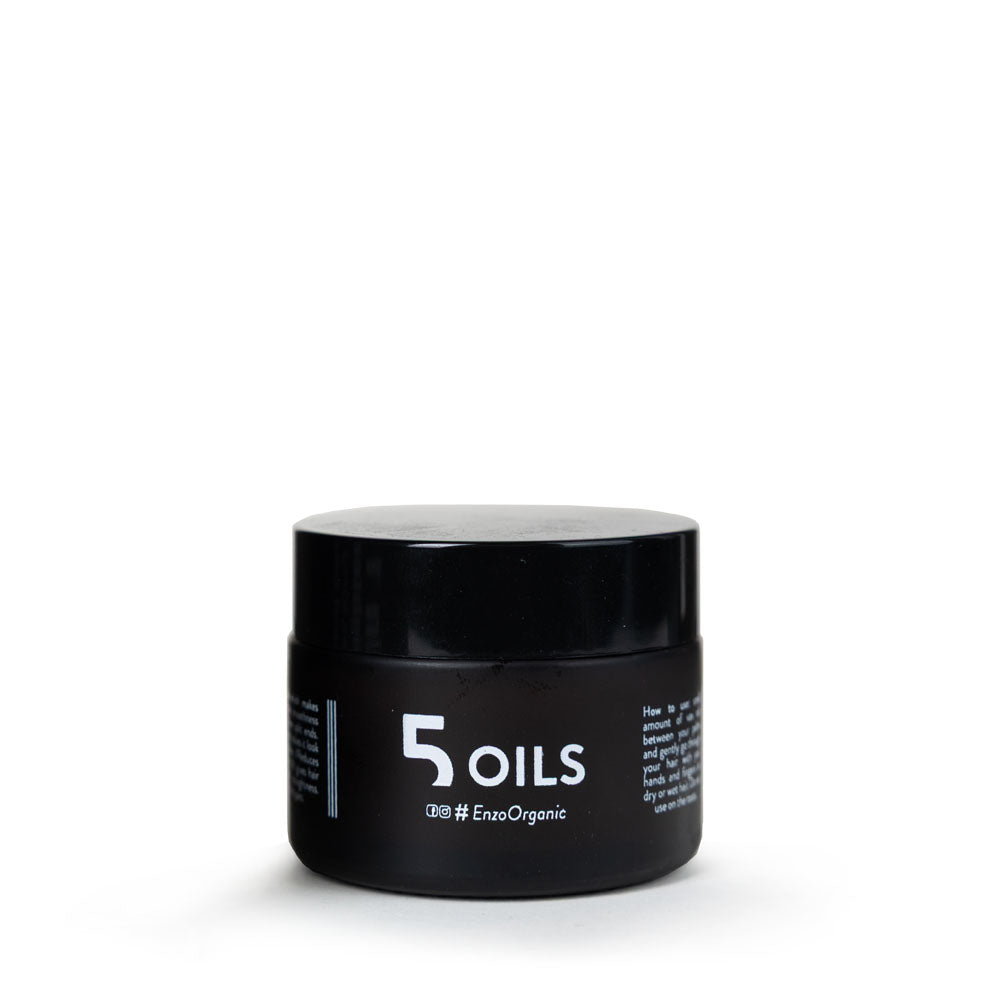 Aliejukas plaukams 5 Oils, garbanotiems ir gausiems plaukams