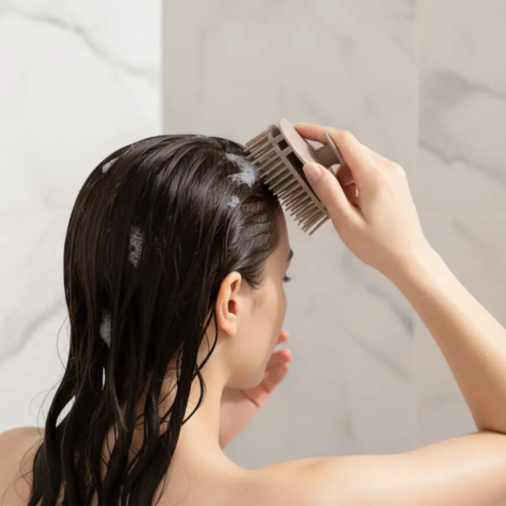 Kvadratinis galvos masažo šepetys