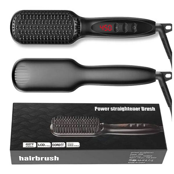 Karštas plaukų tiesinimo šepetys