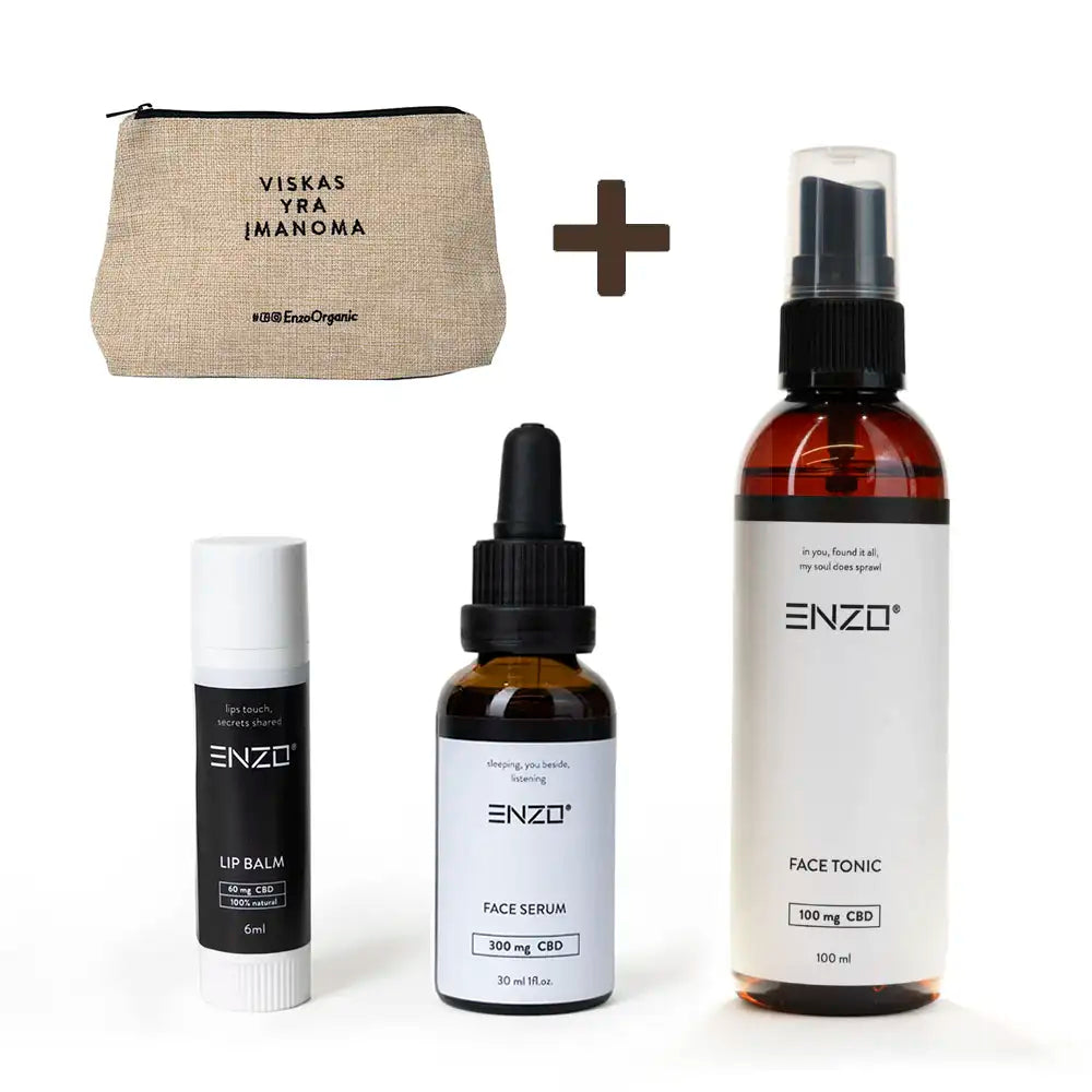 Veido Serumo, Toniko ir Lūpų Balzamo Rinkinys „Kasdienis Komfortas“