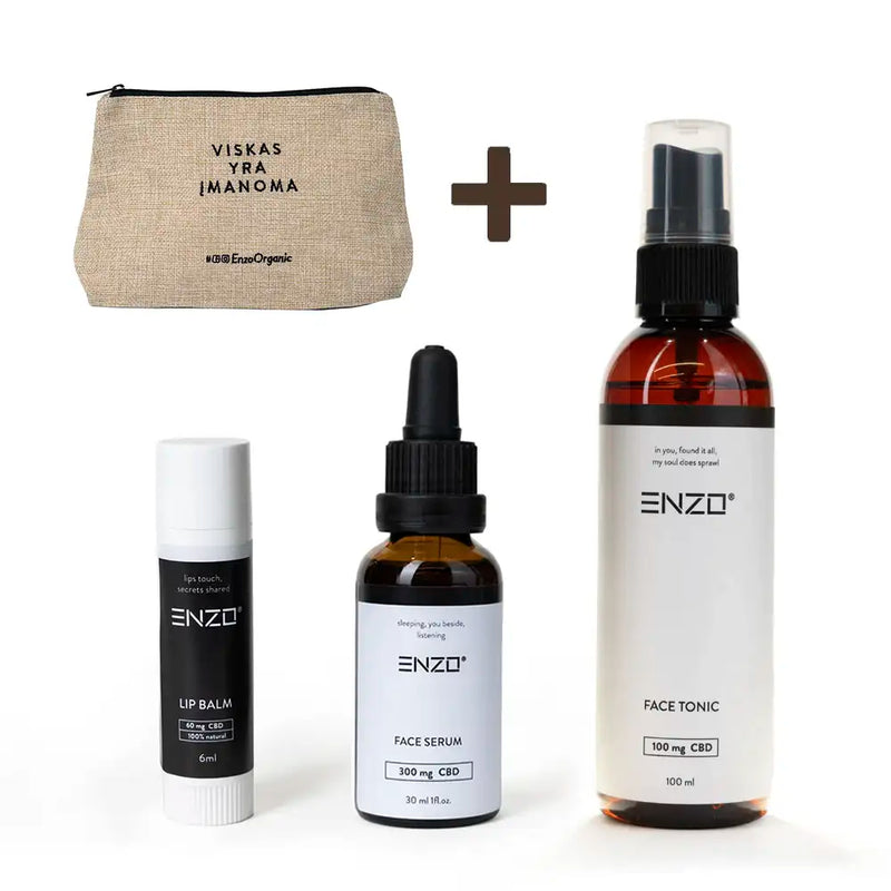 Veido Serumo, Toniko ir Lūpų Balzamo Rinkinys „Kasdienis Komfortas“