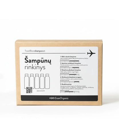 ENZO® šampūnų rinkinys dėžutėje. Visi šampūnai
