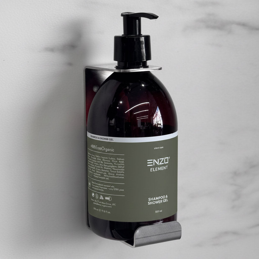 (b2b) Užrakinamas nerūdijančio plieno sieninis buteliuko laikiklis, 500ml PET buteliams su saugos užraktu (Copy)