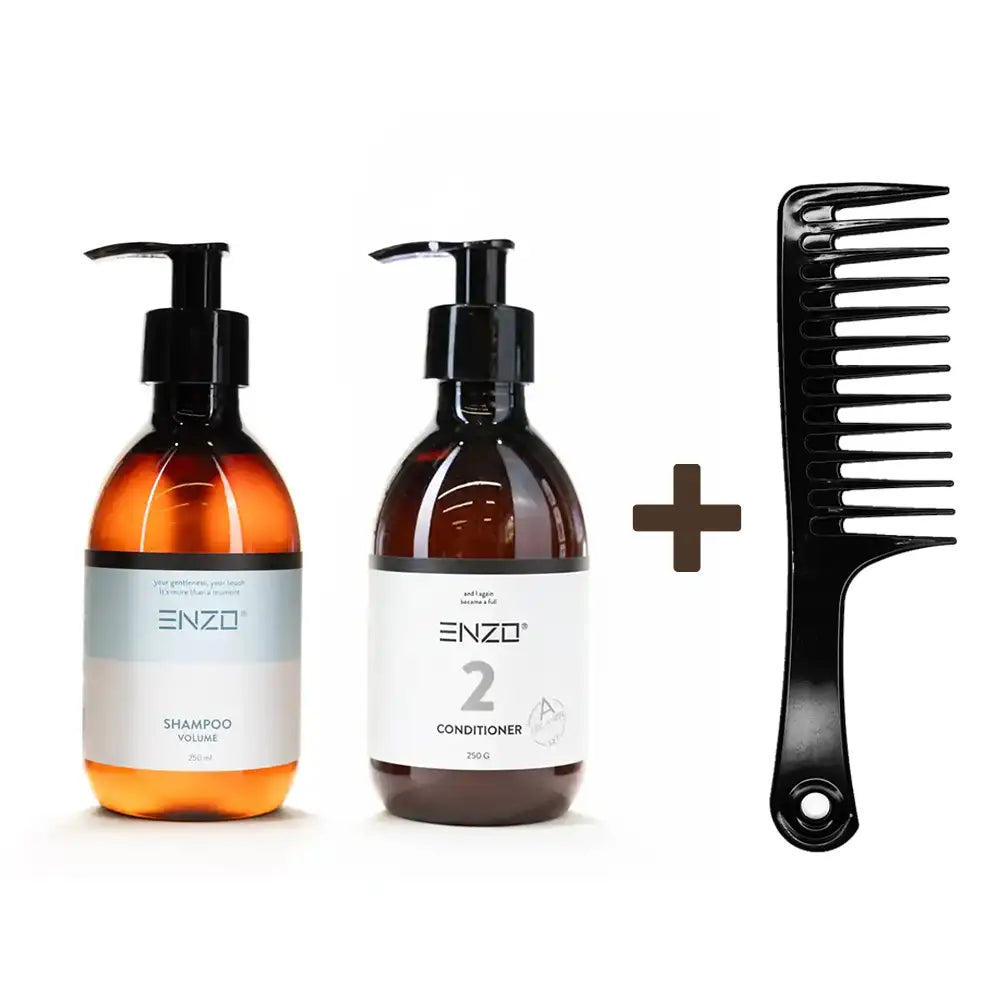 Plonų plaukų ir apimties rinkiniai