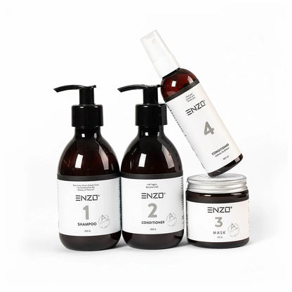 Plaukų priežiūros rinkinys: 1–2–3–4 sistema