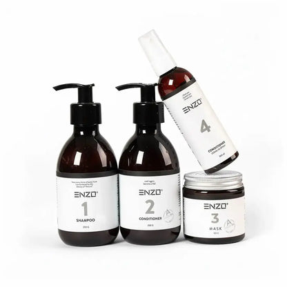 Plaukų priežiūros rinkinys: 1–2–3–4 sistema – ΞNZO.lt