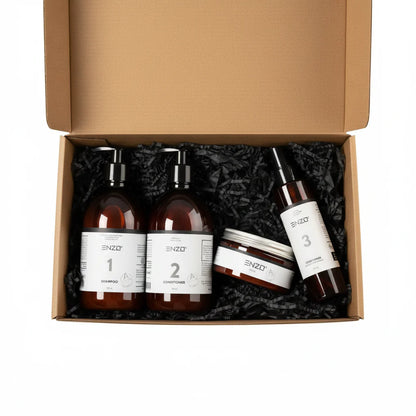 Plaukų priežiūros rinkinys: 1–2–3–4 sistema